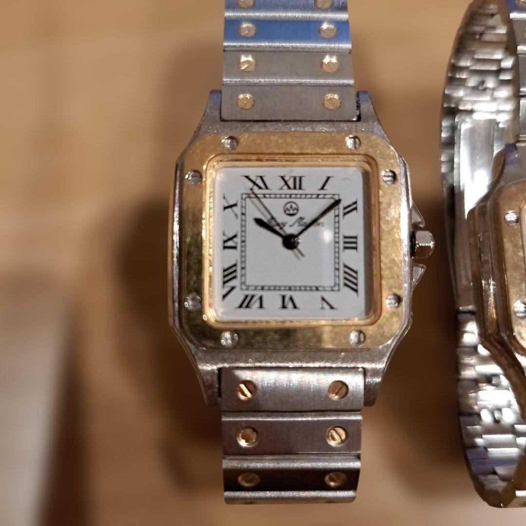 ゴールド&シルバー腕時計　２本セット