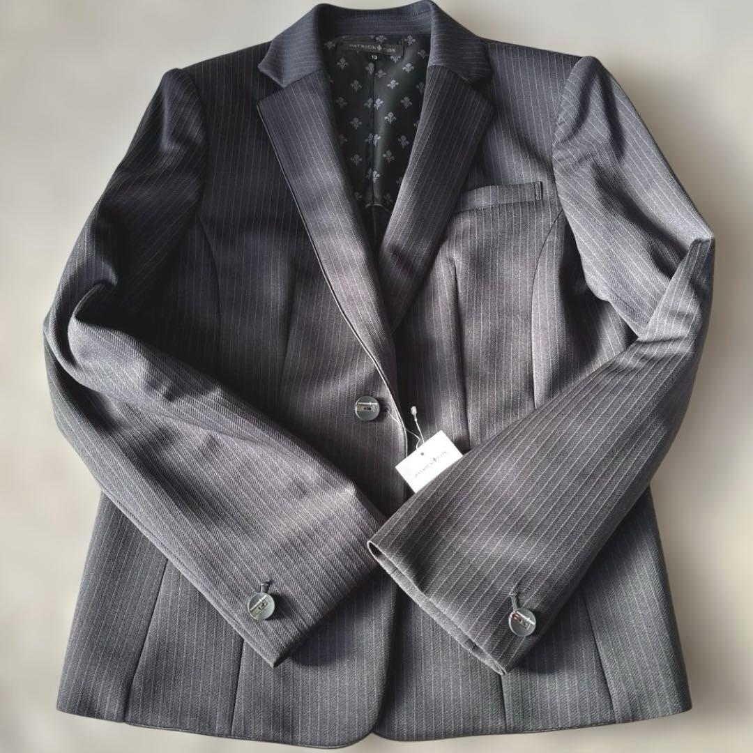 ✨新品✨パトリックコックス　パンツスーツ　スリーピース　ネイビー　ストライプ