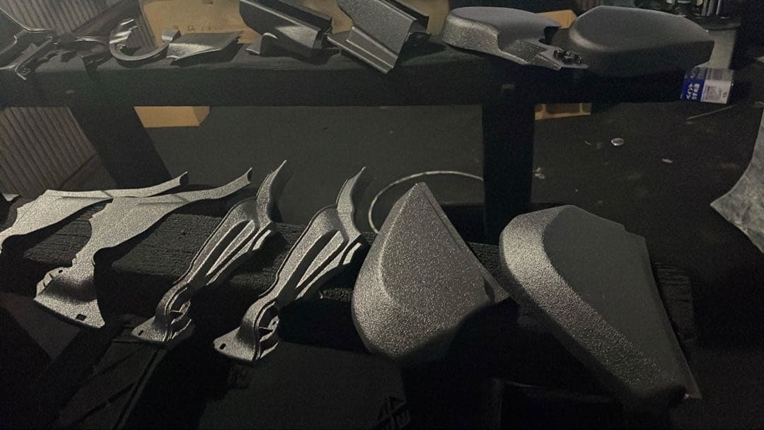 renatyannkawaii様　内装樹脂部品　受注依頼品　ラプターライナー塗装