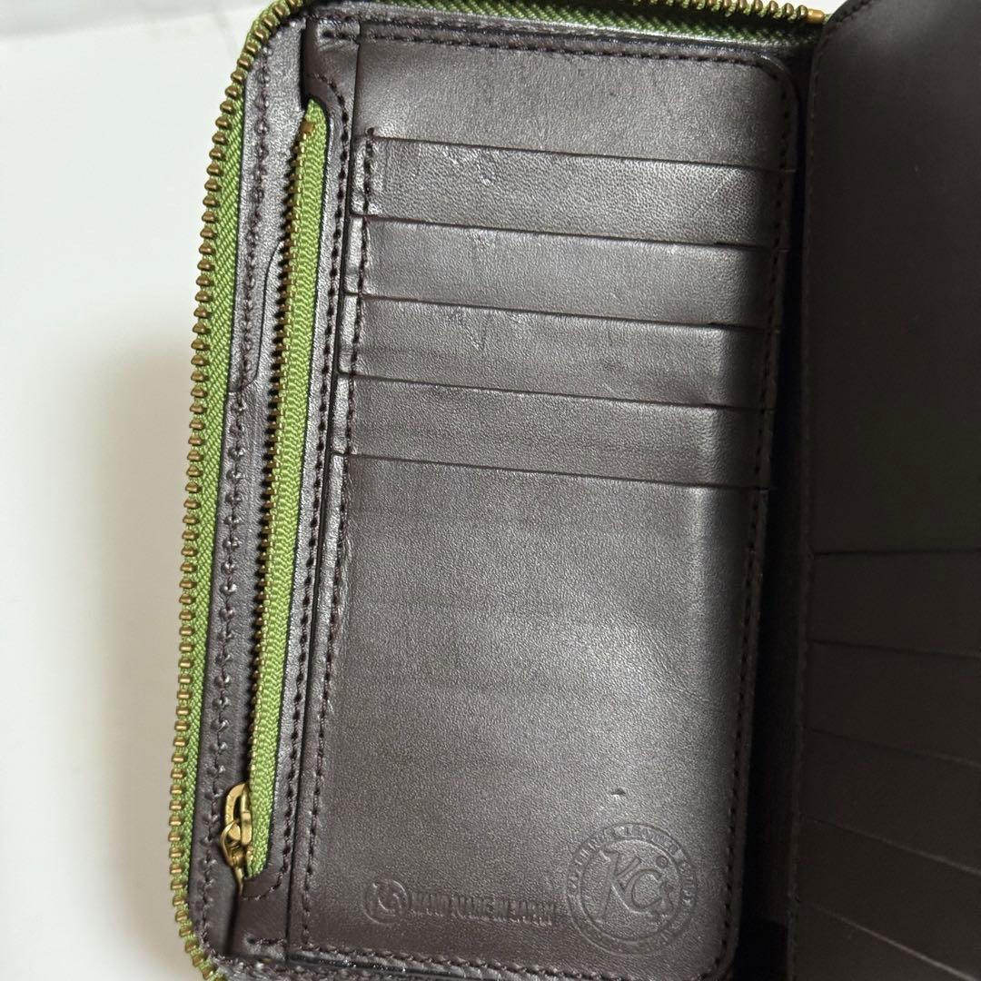 ⭐️極美品⭐️ケーシーズ　オーガナイザー　長財布　ラウンドジップ　カービング
