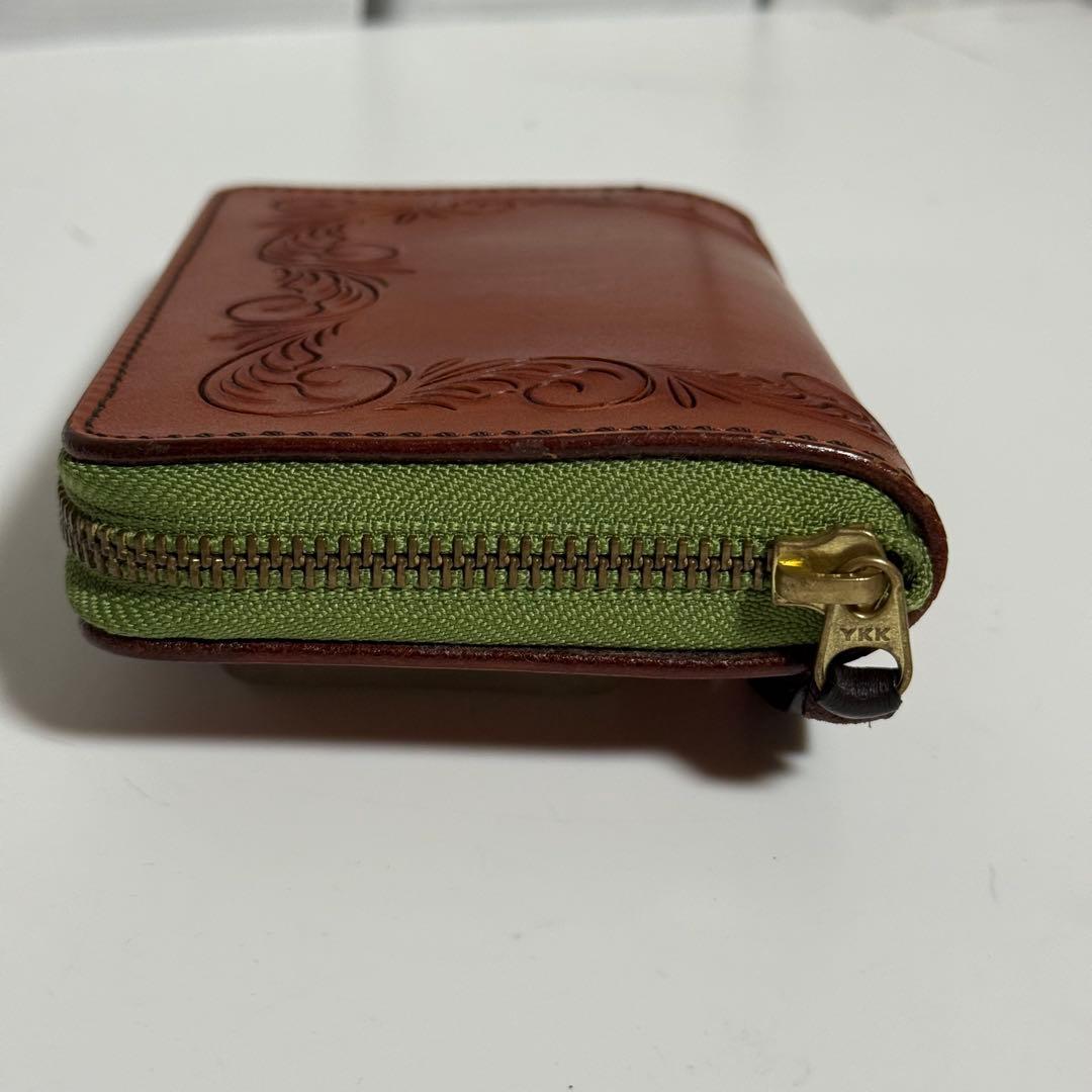 ⭐️極美品⭐️ケーシーズ　オーガナイザー　長財布　ラウンドジップ　カービング