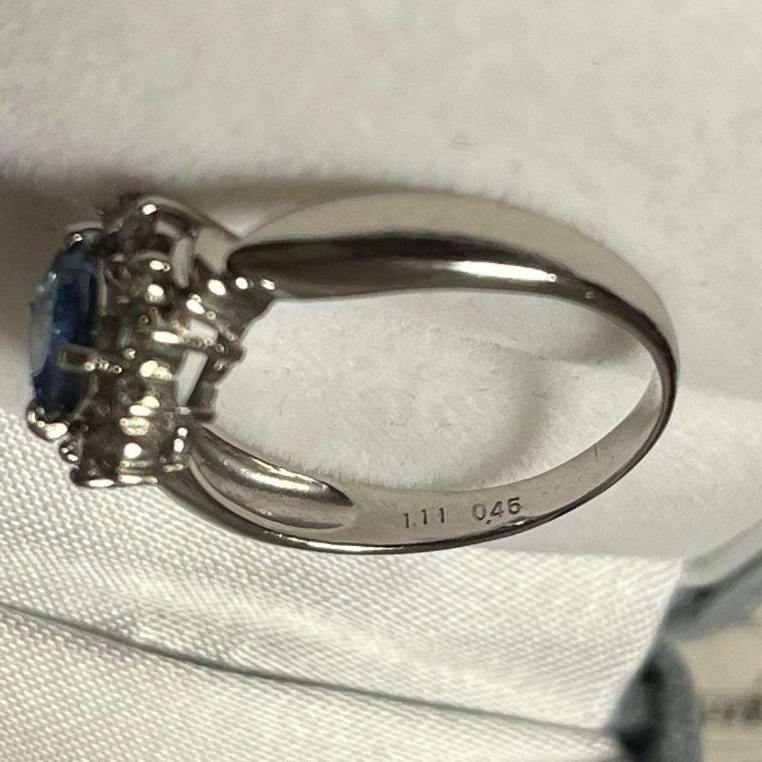 専用　1.11ct大粒天然非加熱サファイア0.45ctダイヤモンドリング