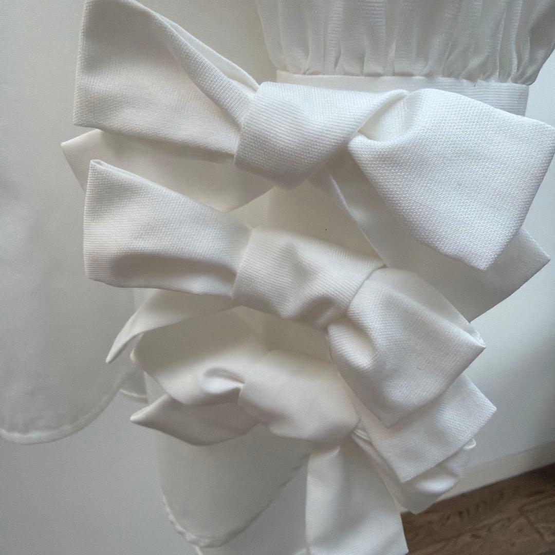 yori shirocon リボンカフスブラウス　美品❣️