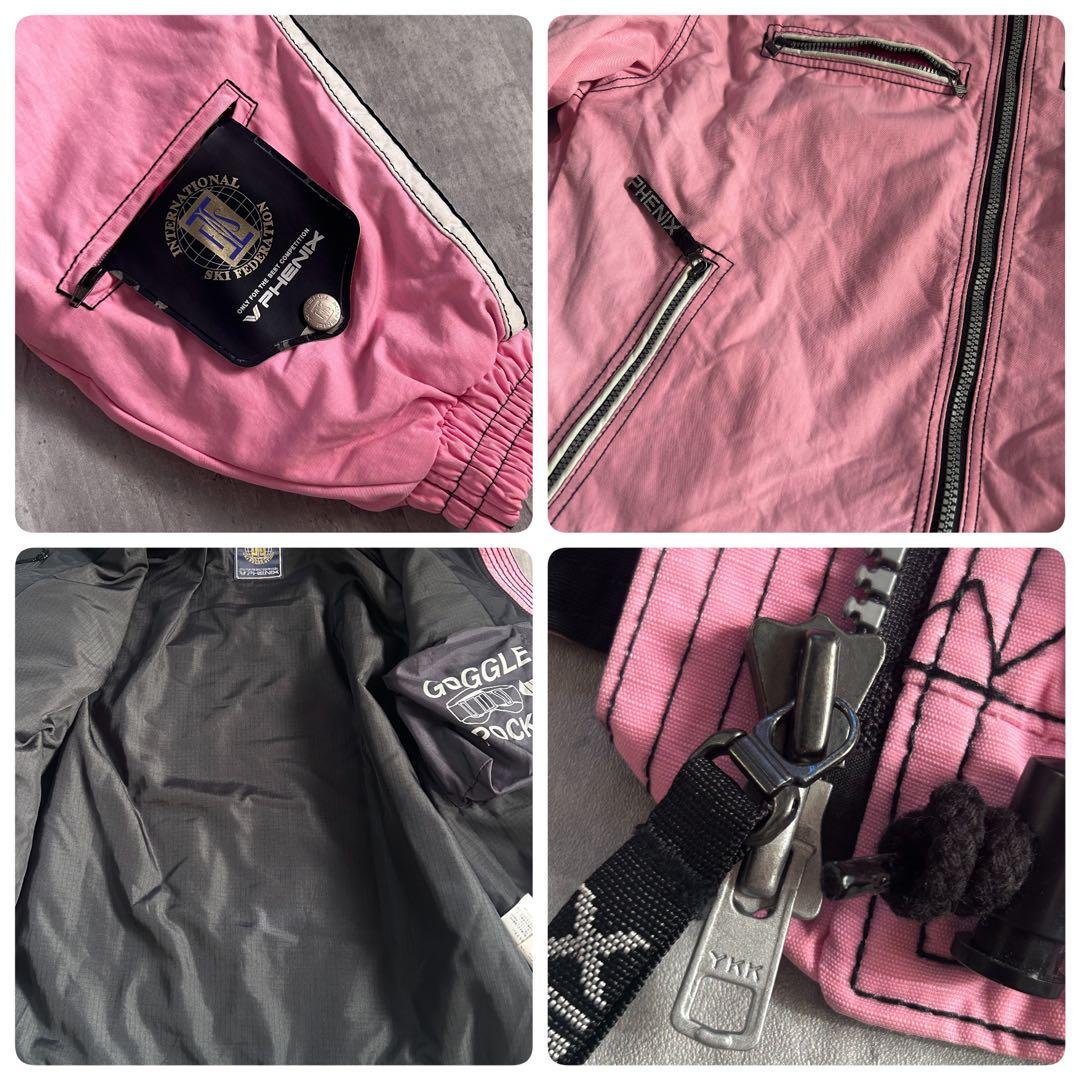 PHENIX スキーウェア 3点 M ダウンベスト付 サイド全開パンツ 90s