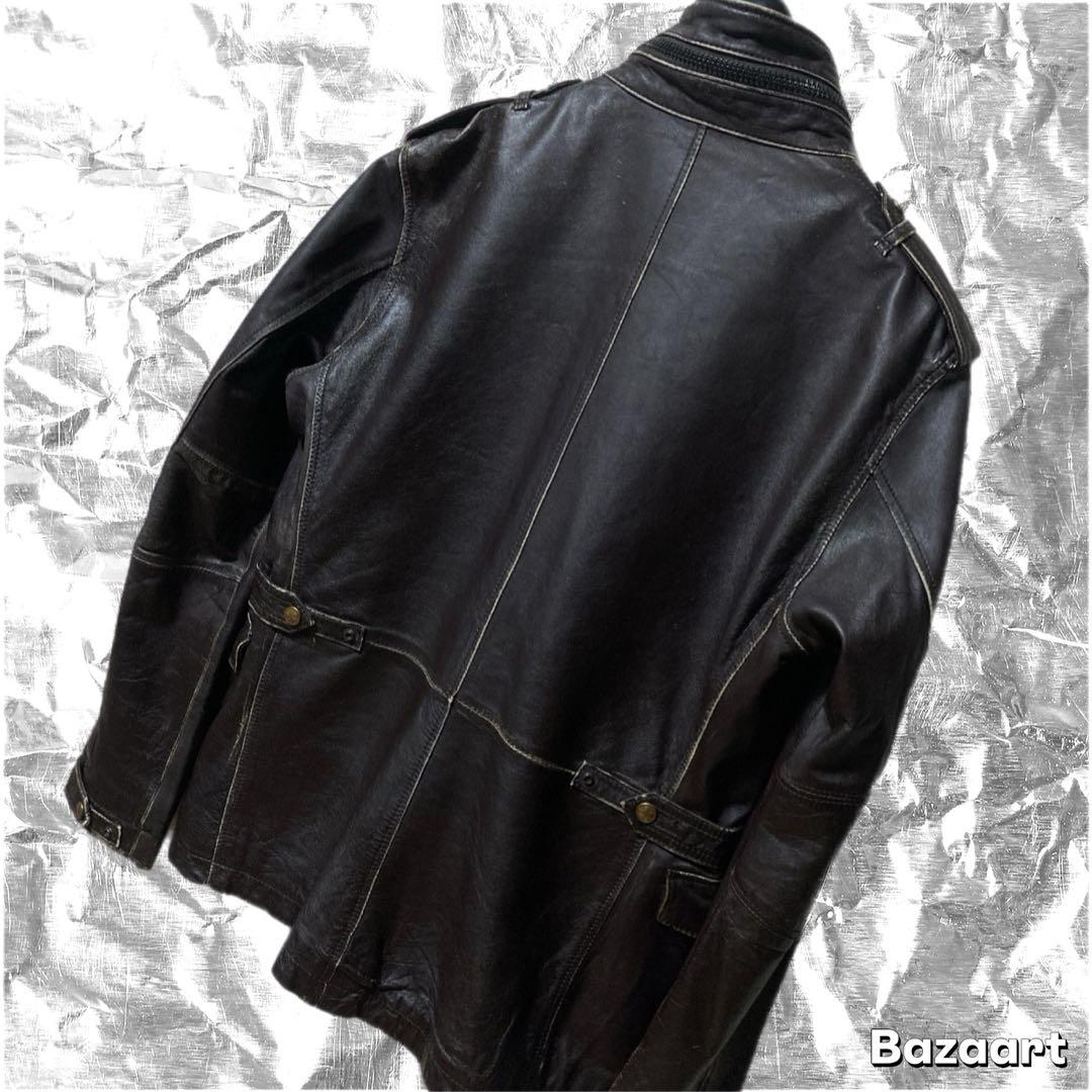 33Y251229G AVIREX M-65 レザージャケット