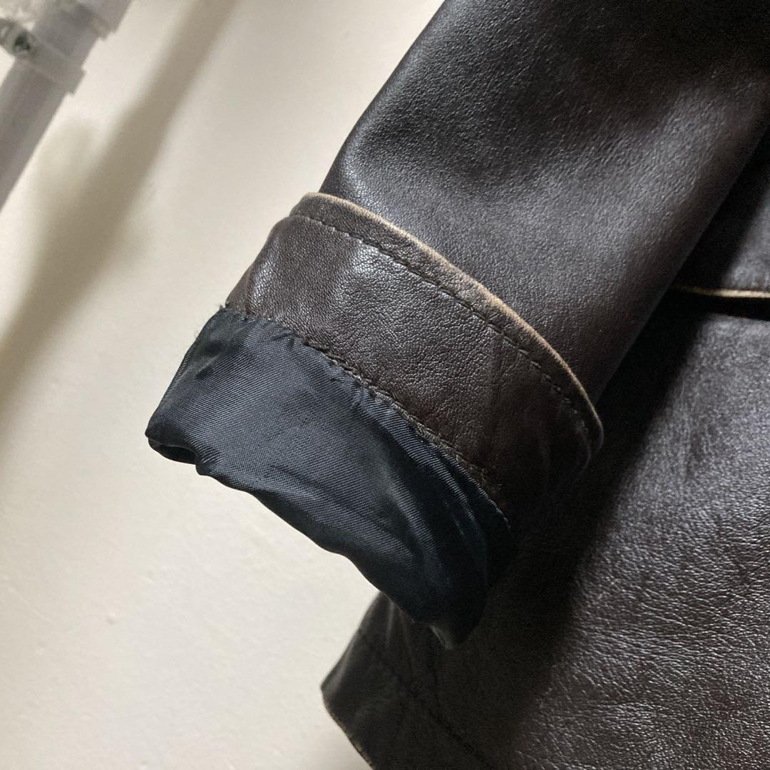 33Y251229G AVIREX M-65 レザージャケット