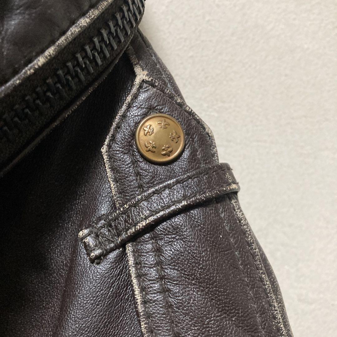 33Y251229G AVIREX M-65 レザージャケット