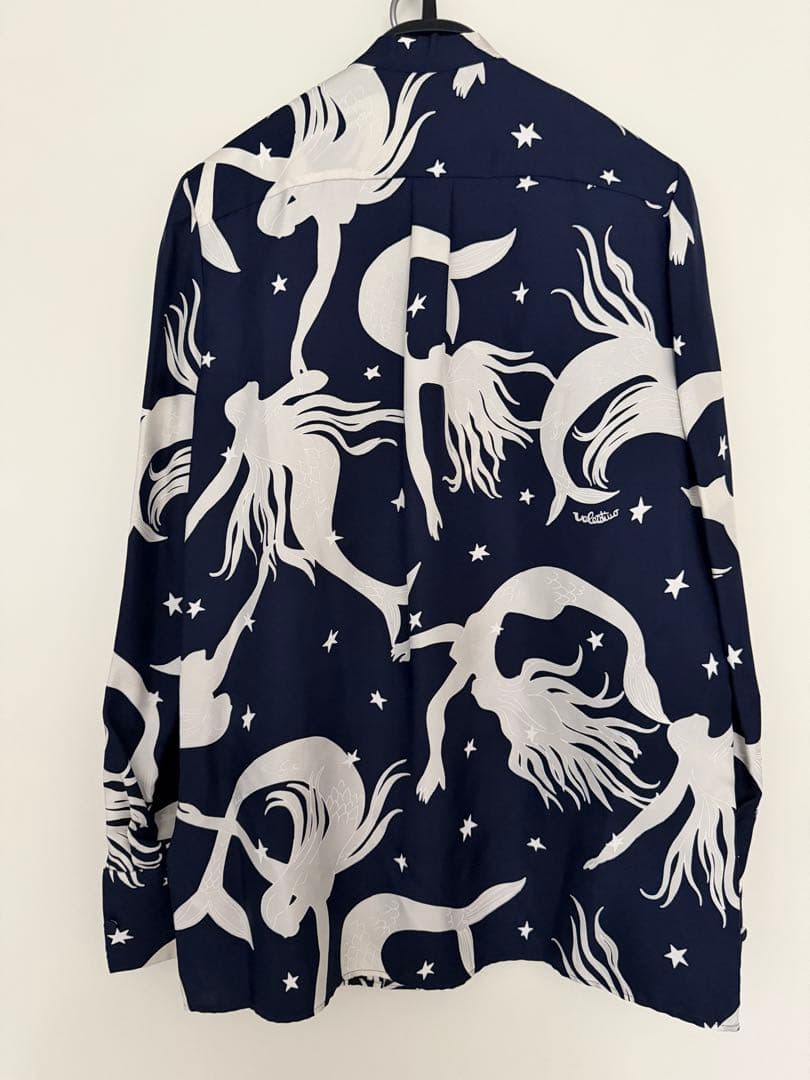 美品 VALENTINO マーメイド プリント長袖シャツ