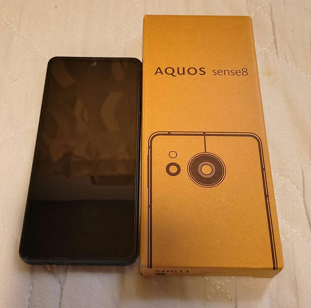 AQUOS sense8 SHG11 コバルトブラック 本体 電源ボタン微妙