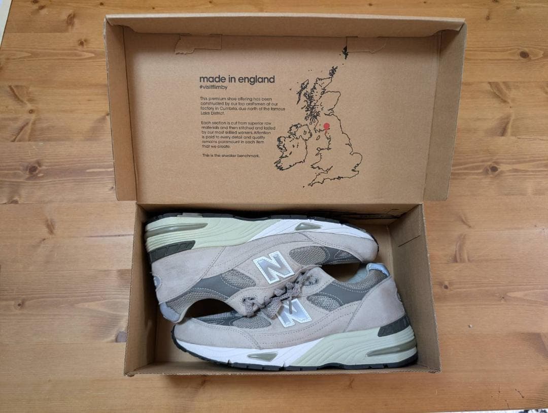 うしおNew Balance 991 グレー スニーカー