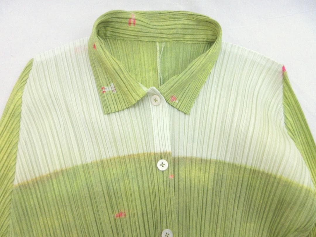 プリーツプリーズ プリーツ水彩プリントシャツ 3 PP51-JJ782 三宅一生