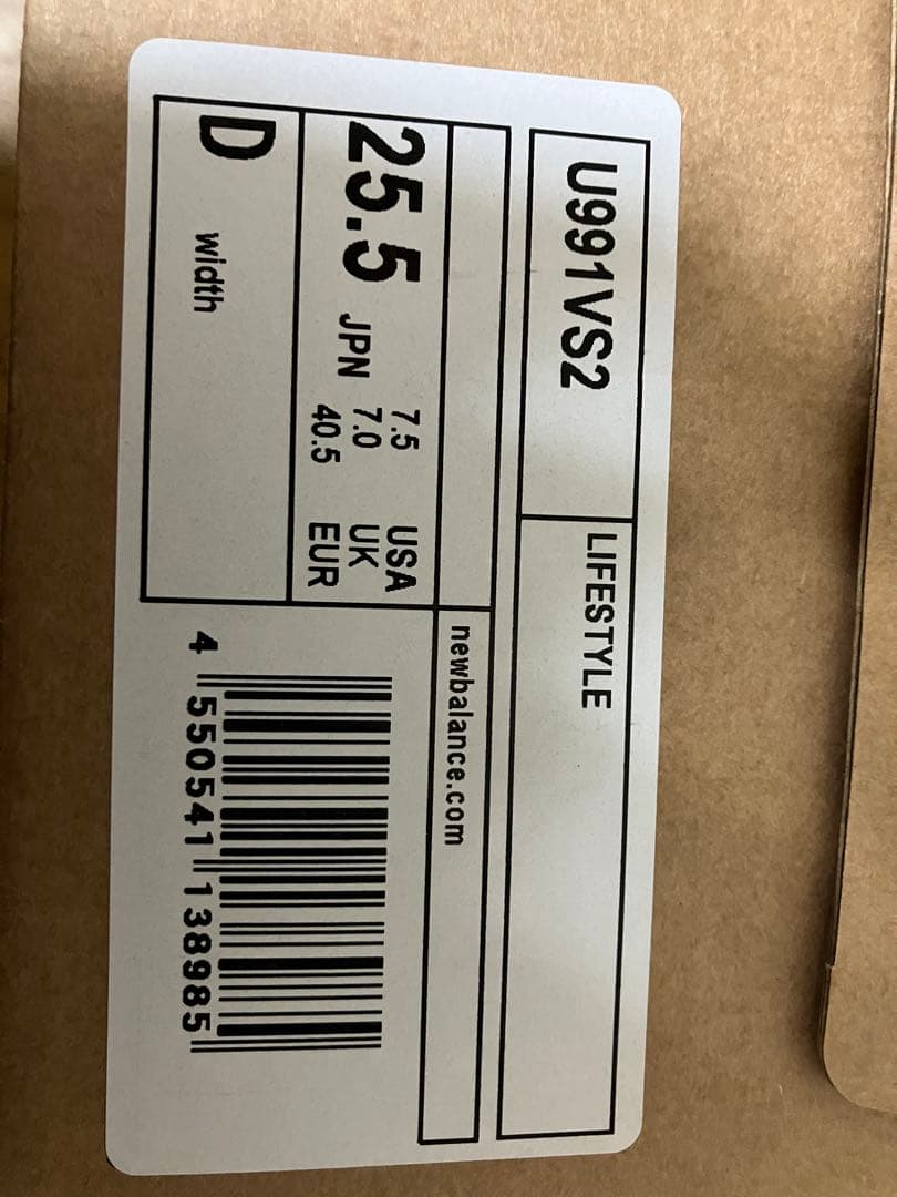 靴 New Balance 991V2 \"Vintage Sport\" 25.5