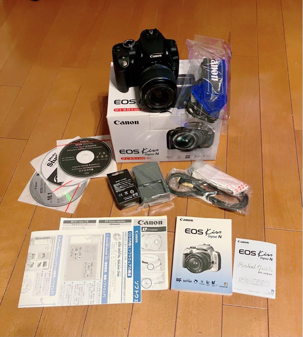 Canon付属品多数 EOS Kiss Digital N レンズキット 破格