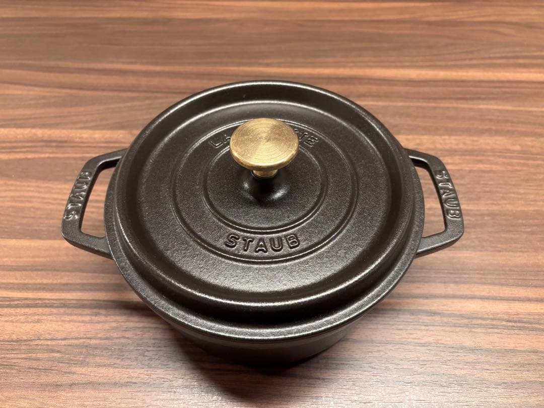 STAUB ピコココットラウンド 18cm 黒 ブラック