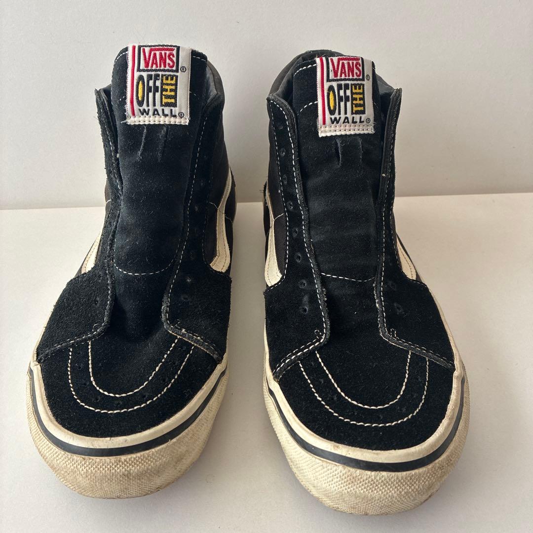90s Vans Sk8-Hi ブラック/ホワイト