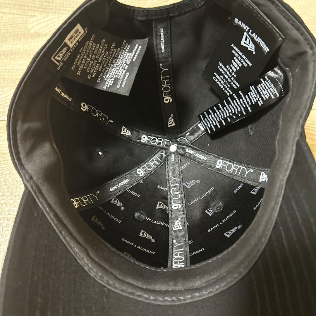 サンローランパリ　キャップ　ブラック　694785