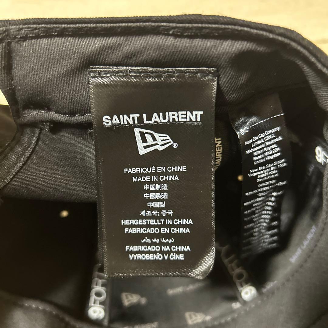 サンローランパリ　キャップ　ブラック　694785