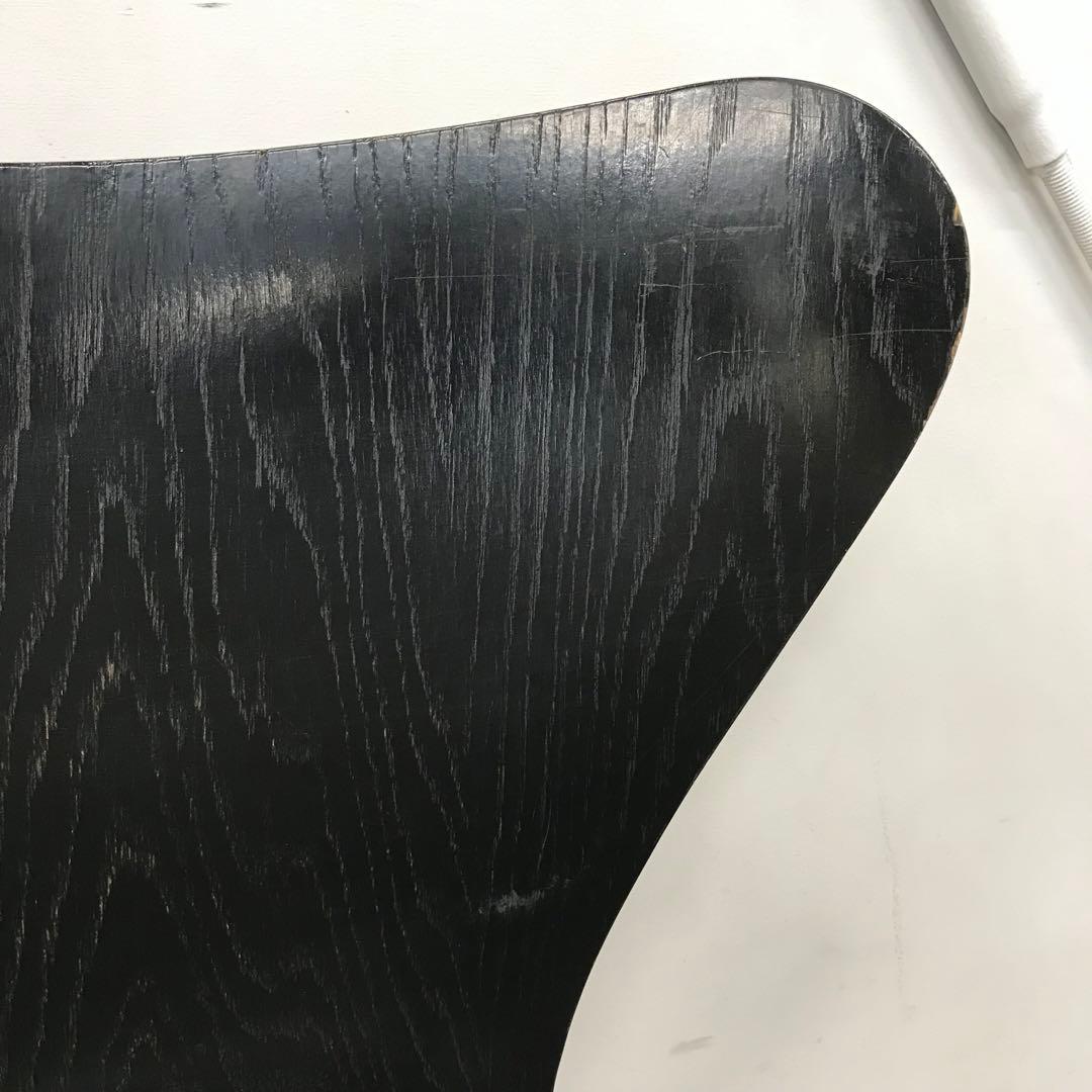【訳あり・傷多数】 FRITZ HANSEN　セブンチェア　ブラック系　③
