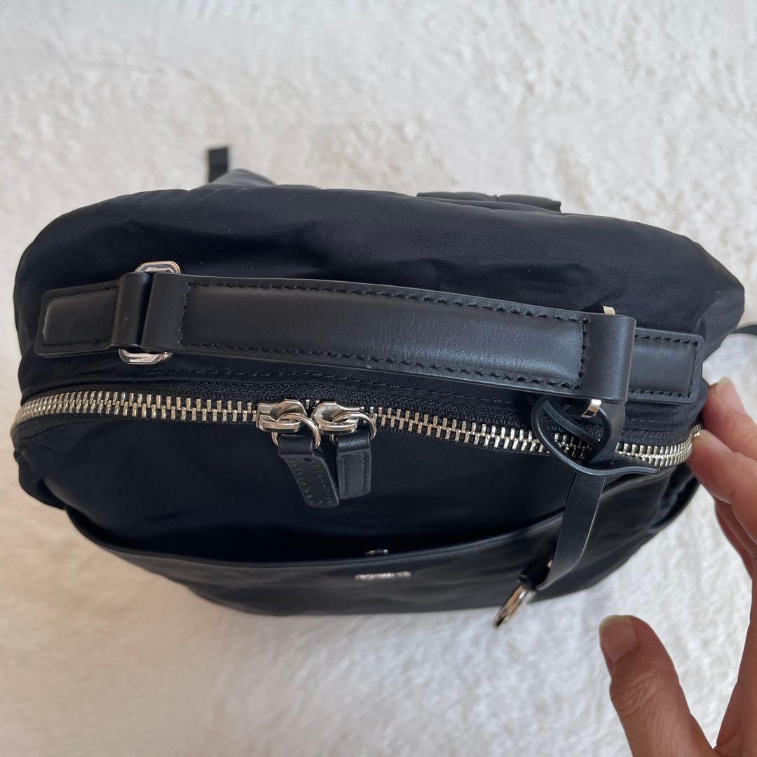 agnes b.＊アニエスベー＊バックパック＊リュック＊ブラック＊チャーム付き