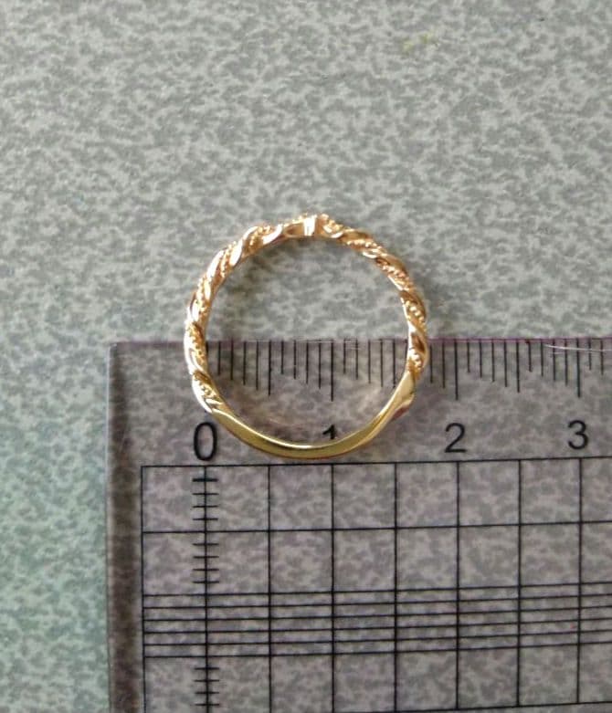 agete アガット K10 ダイヤモンド（0.03）・リング（10号）