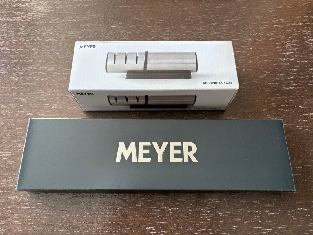 MEYER（マイヤー）ダマスカス小三徳包丁＆ シャープナーセット