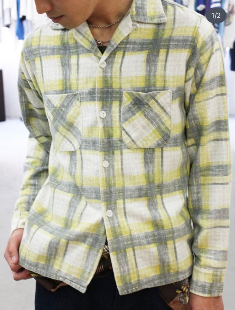 PENNEY’S 50s プリント ネルシャツ ヴィンシャツ ヴィンテージ