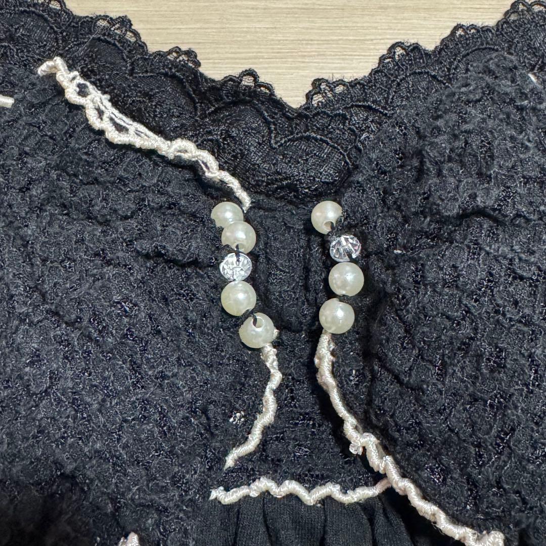 【希少】00s美品 axes femme ビッグ リボン キャミソール 黒 M