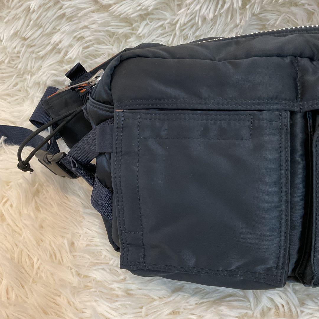 美品♪HEAD PORTER ヘッドポーター ウエスト ボディバッグ ネイビー