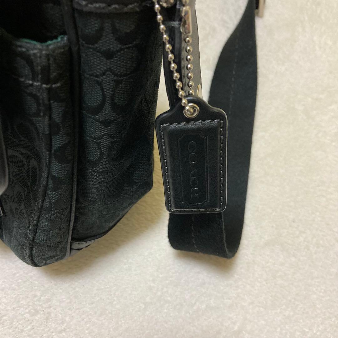 【極美品】コーチ シグネチャー斜め掛けショルダーバッグ メッセンジャーバッグ