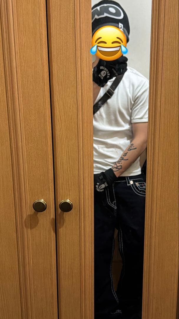 A BATHING APE ビーニー 黒/グレー ギフトボックス付き