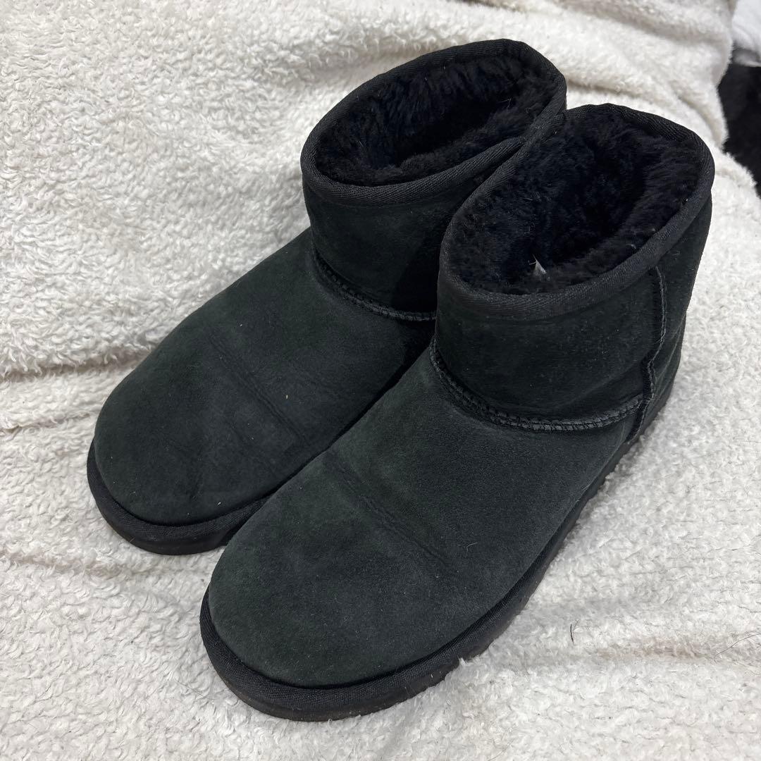 UGG ブラック ムートンブーツ 25cm