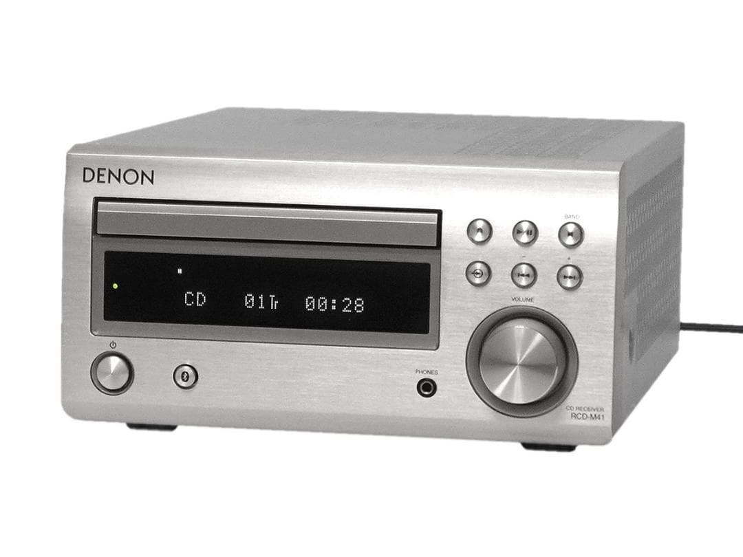 美品 DENON RCD-M41 CDレシーバー シルバー 2019年製 動作品