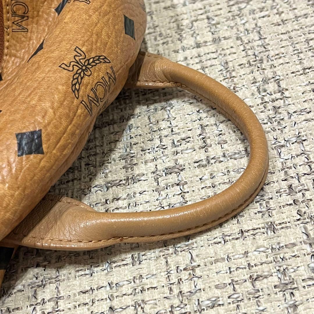 MCM スタッズ ブラウン レザー リュック ヴィセトス