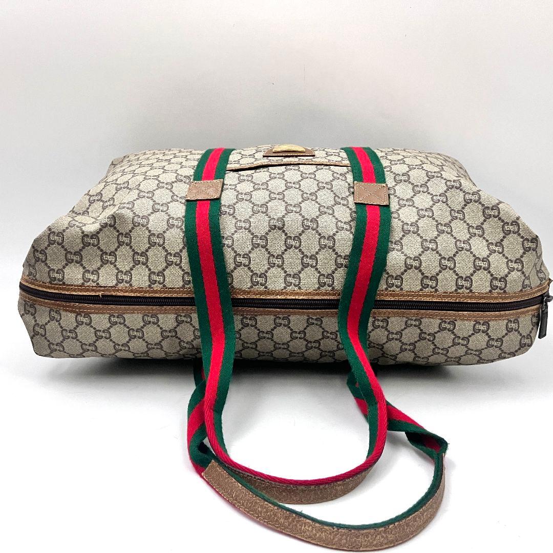 美品✨️グッチ 3028 GGスプリーム トートバッグ ボストン シェリーライン