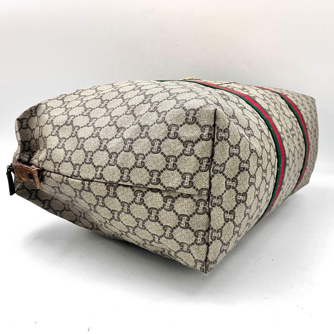 美品✨️グッチ 3028 GGスプリーム トートバッグ ボストン シェリーライン