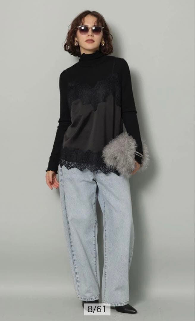 Arpege story レースサテンキャミ