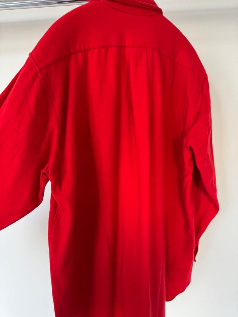 コムデギャルソンオム　田中期　田中オム　レッド　赤　ウールシャツ　開襟