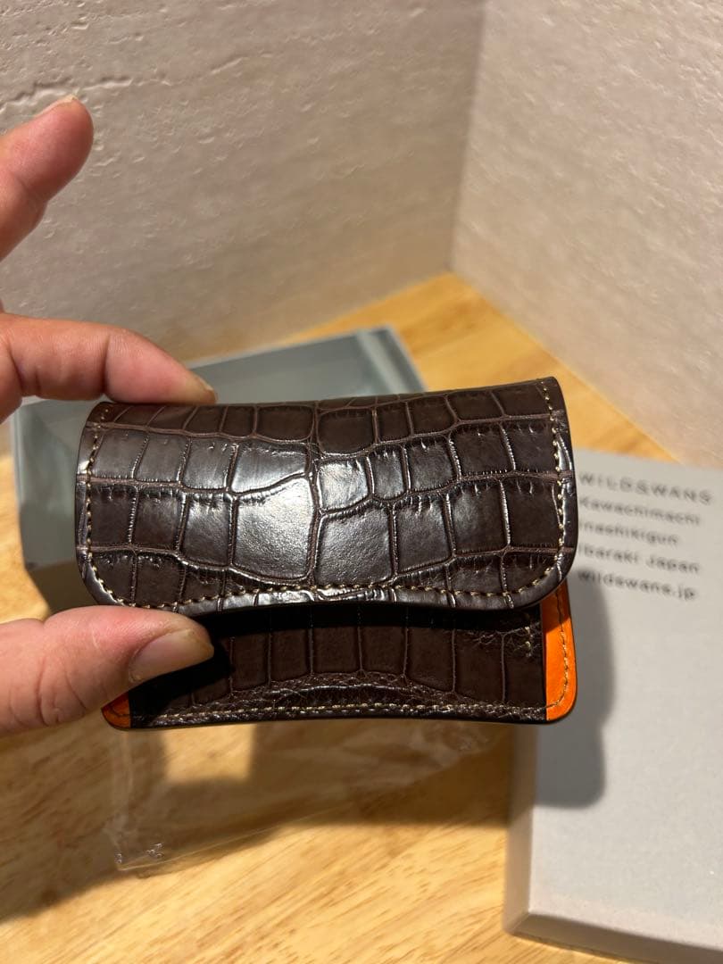 ちある様　新品WILDSWANS タング　クロコ×ブッテーロ