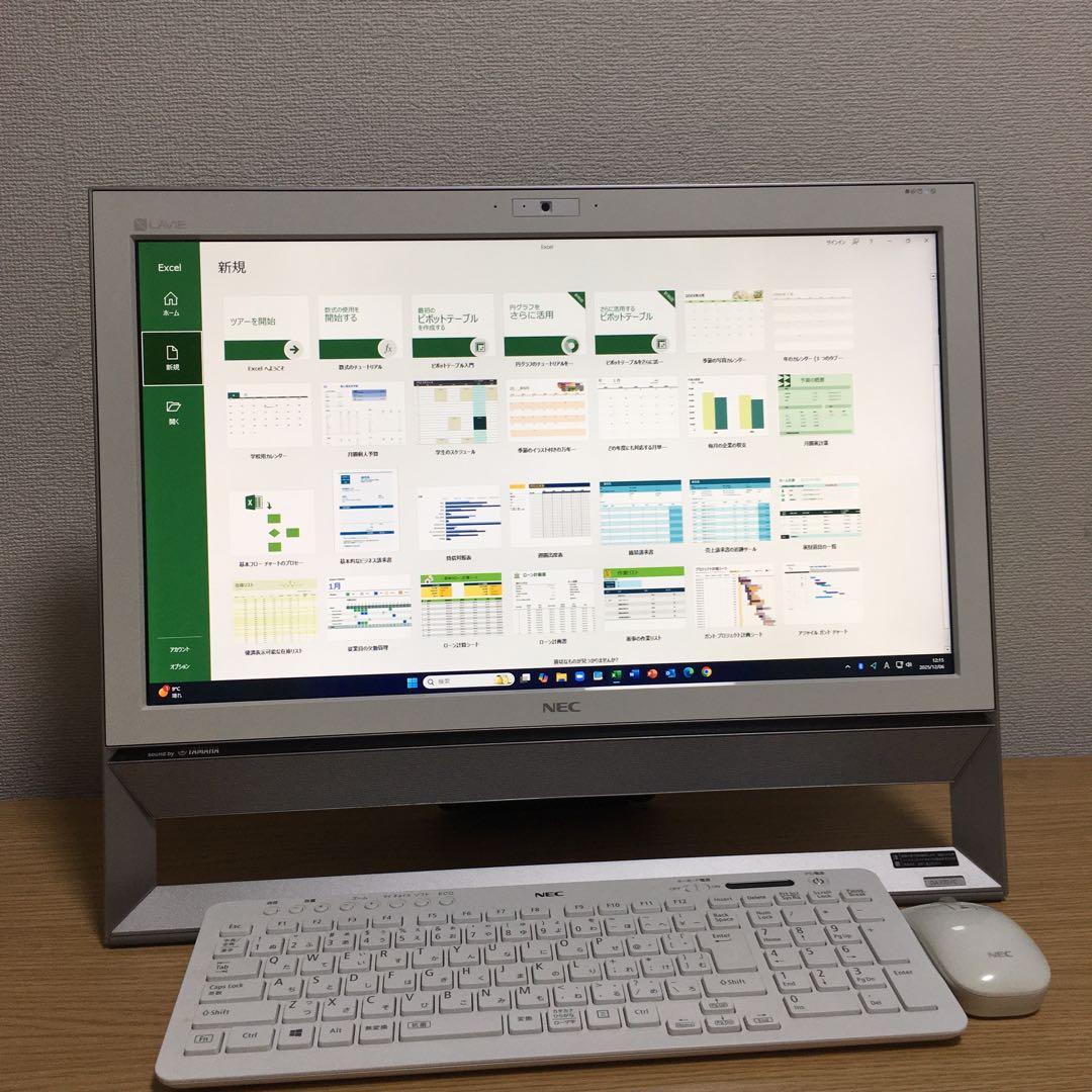 NEC Win11 地デジ 一体型パソコン 21.5'モニター デスクトップPC