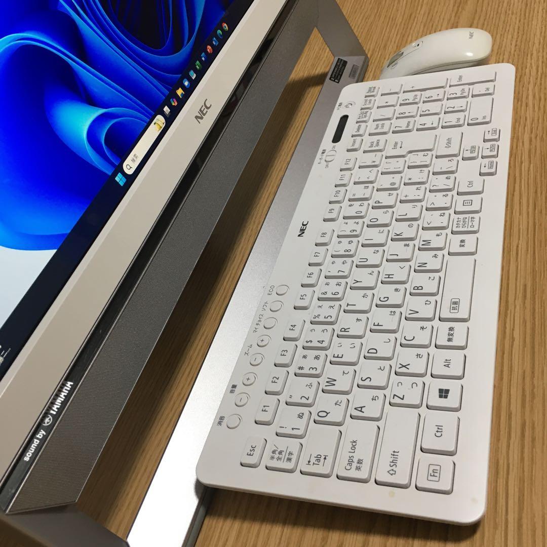 NEC Win11 地デジ 一体型パソコン 21.5'モニター デスクトップPC