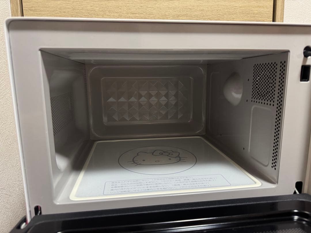 おまけ付 HELLO KITTY ハローキティ 電子レンジ 18L