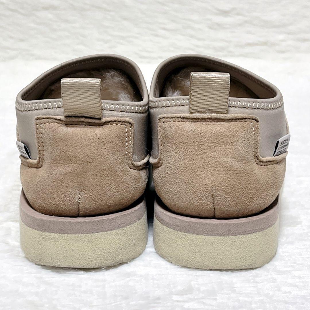 【極美品】 SUICOKE スイコック ムートン スリッポン ベージュ 23cm
