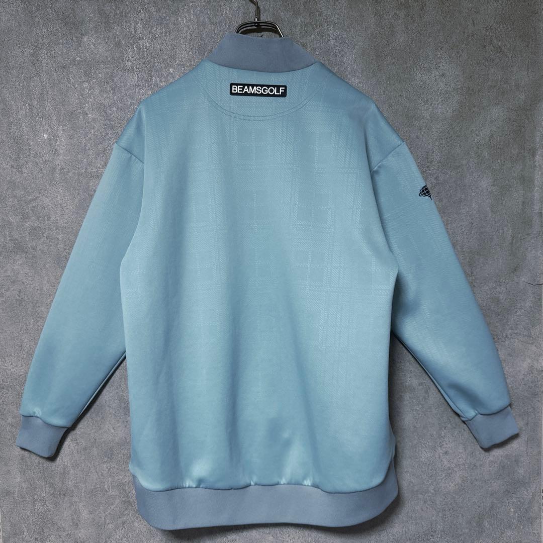 BEAMS GOLF ビームスゴルフ モックネック シャツ ライトブルー S