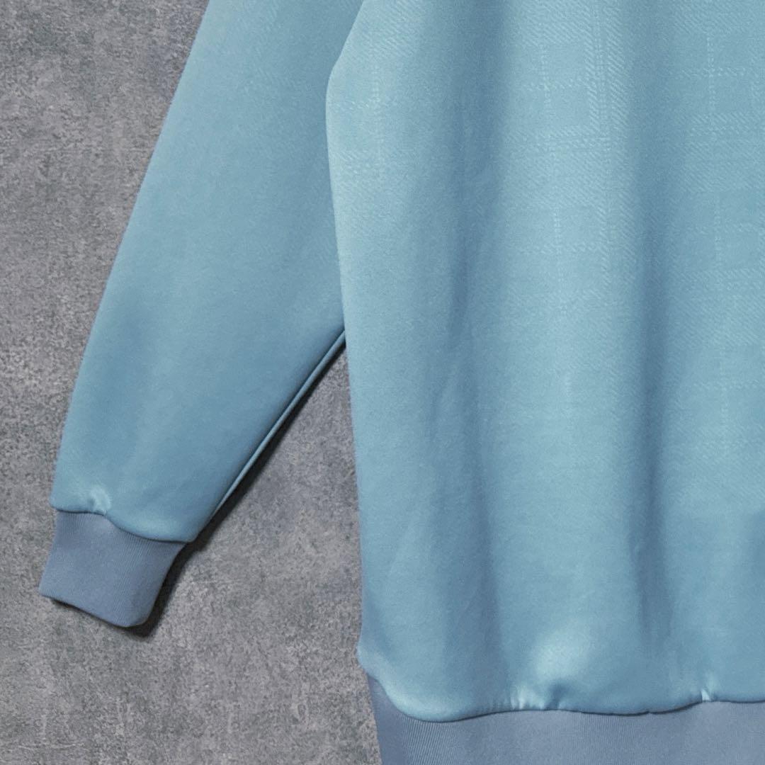 BEAMS GOLF ビームスゴルフ モックネック シャツ ライトブルー S