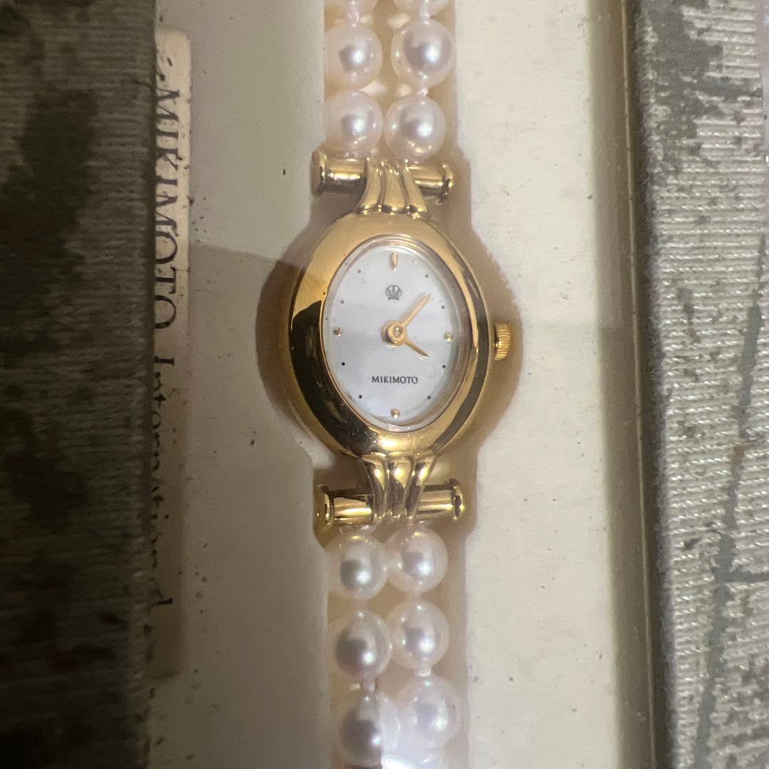 【電池切れ】腕時計　ミキモト　パールウォッチ　JAL限定