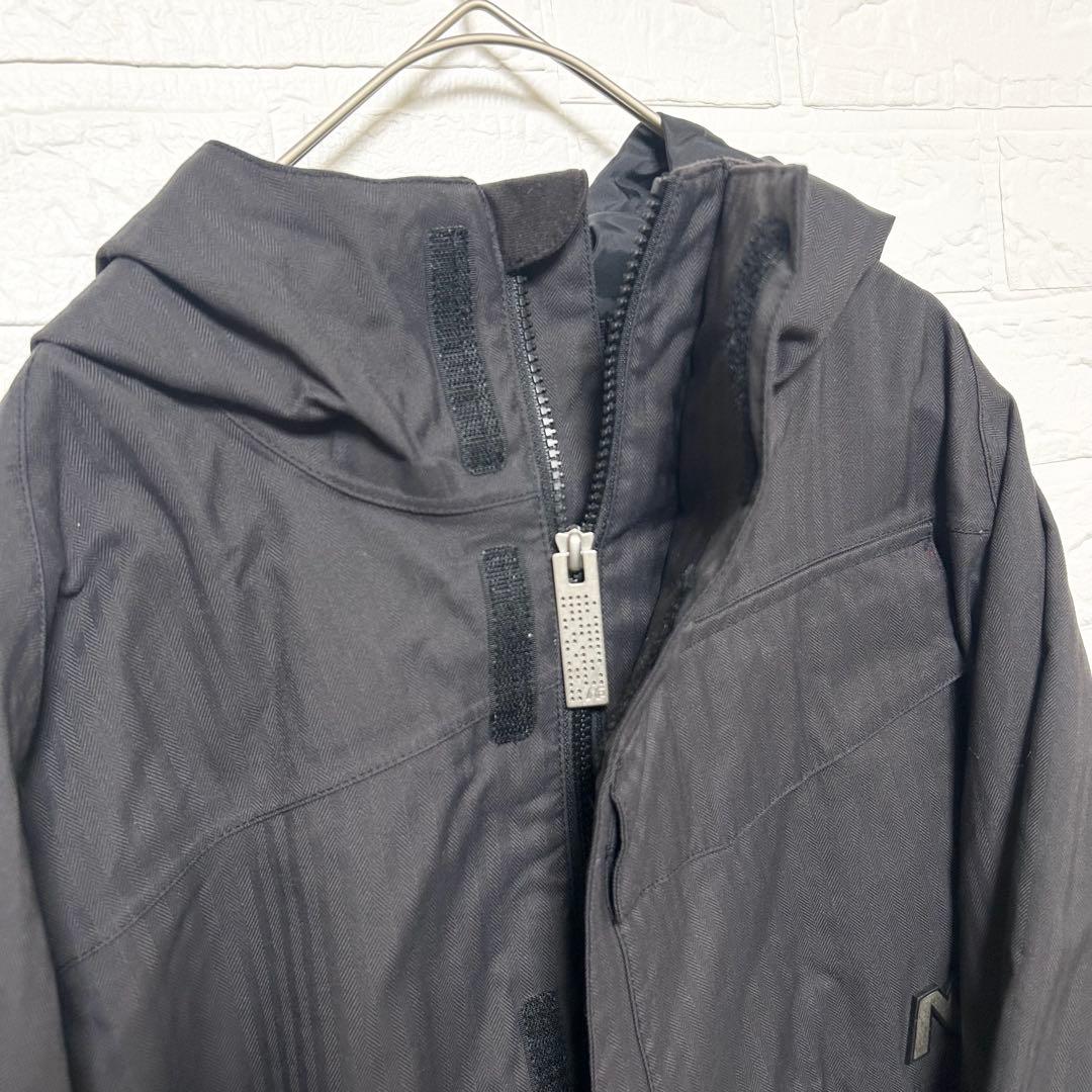 アナログ　バートン スノーボードウェア 上下セット 黒　ロゴ　ナイロン　【S】