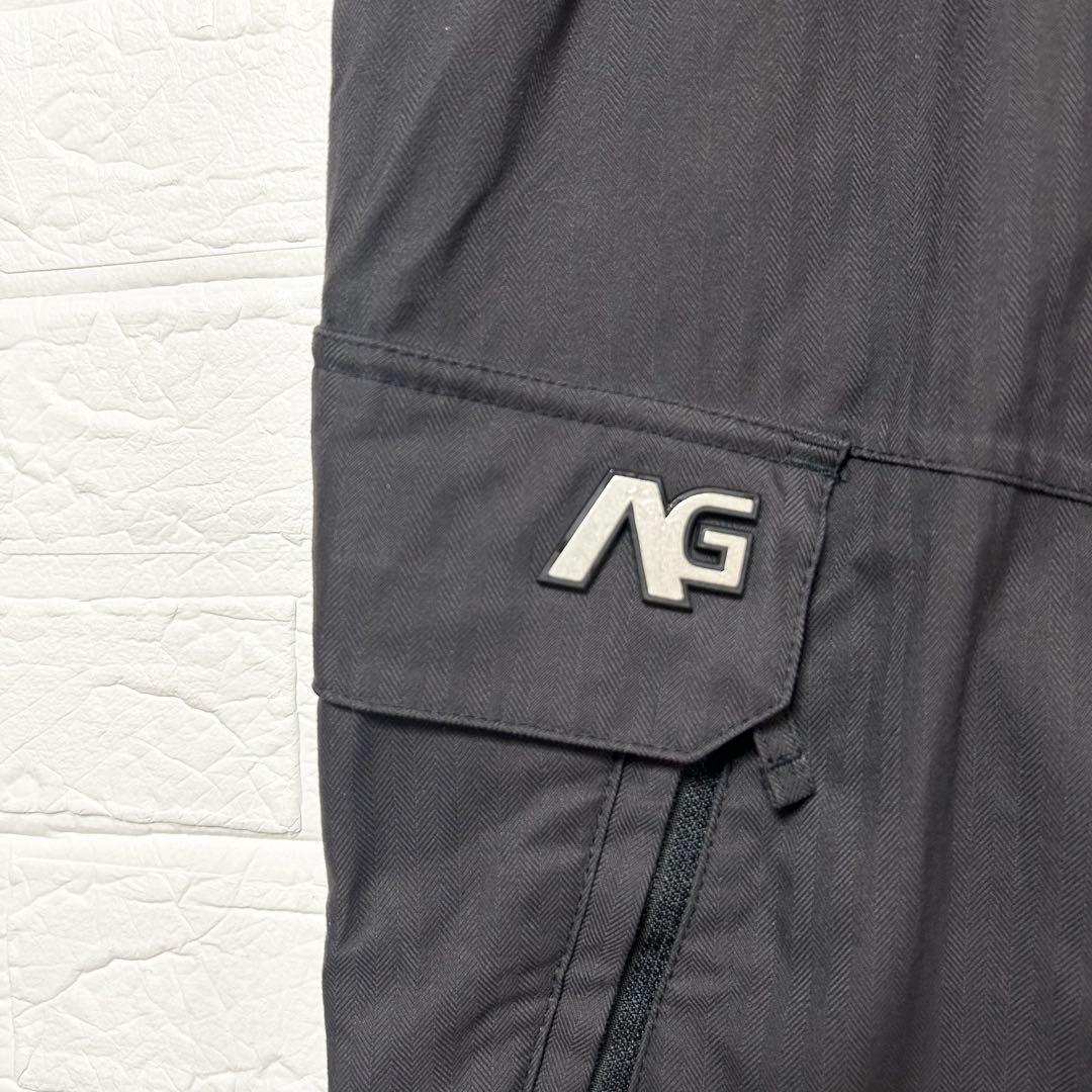 アナログ　バートン スノーボードウェア 上下セット 黒　ロゴ　ナイロン　【S】