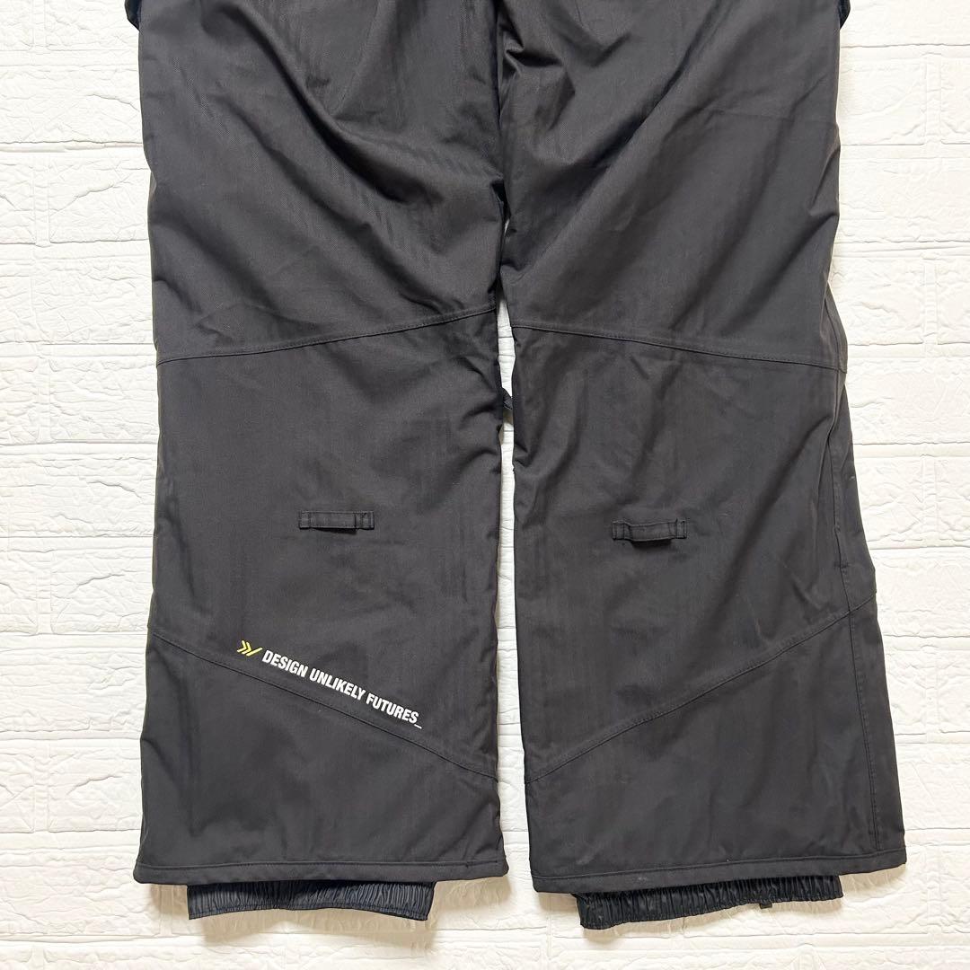 アナログ　バートン スノーボードウェア 上下セット 黒　ロゴ　ナイロン　【S】