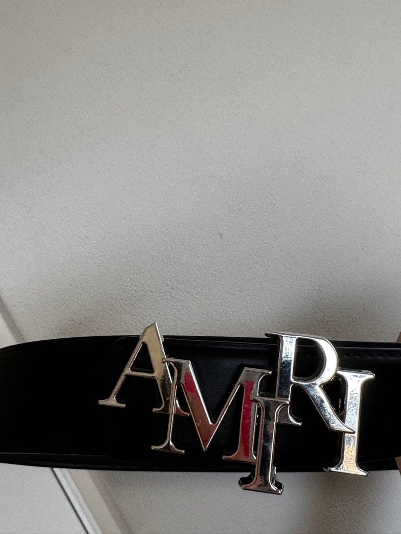 AMIRI 黒 ベルト 46/115