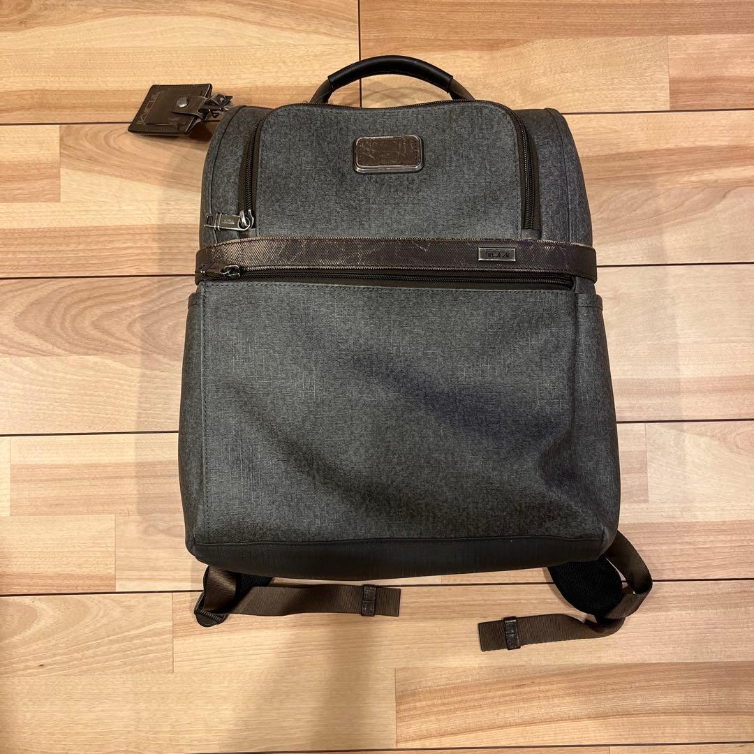 TUMI Alpha2 T-Pass バックパック アールグレー×ブラウン